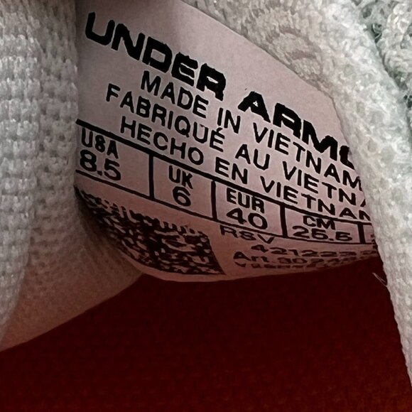 Under Armour Womens Mint Green Charged Assert 9 Low Top Size 8.5 Running Shoes - Picture 9 of 10